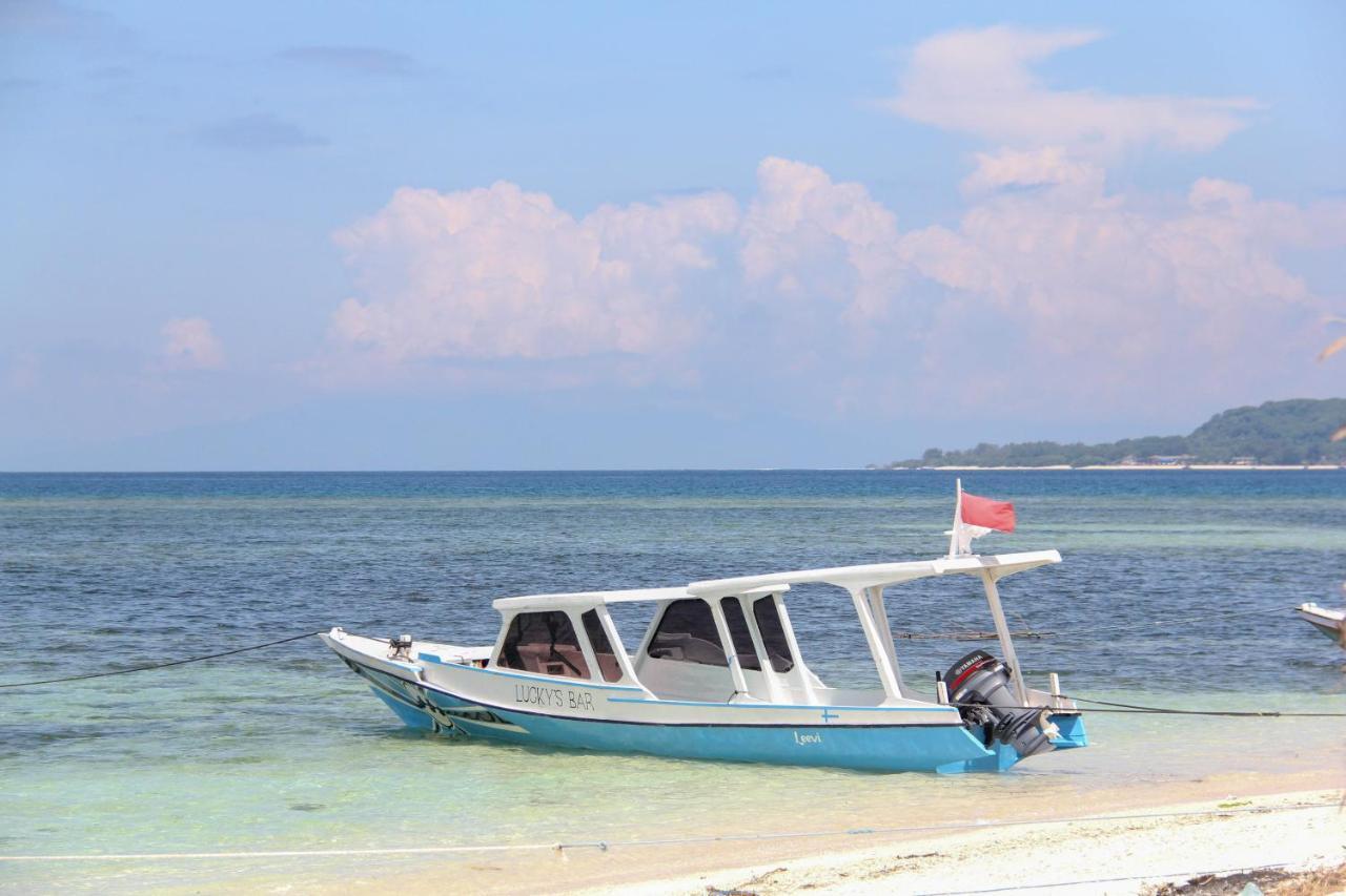 Lucky'S Pansiyon Gili Air Dış mekan fotoğraf